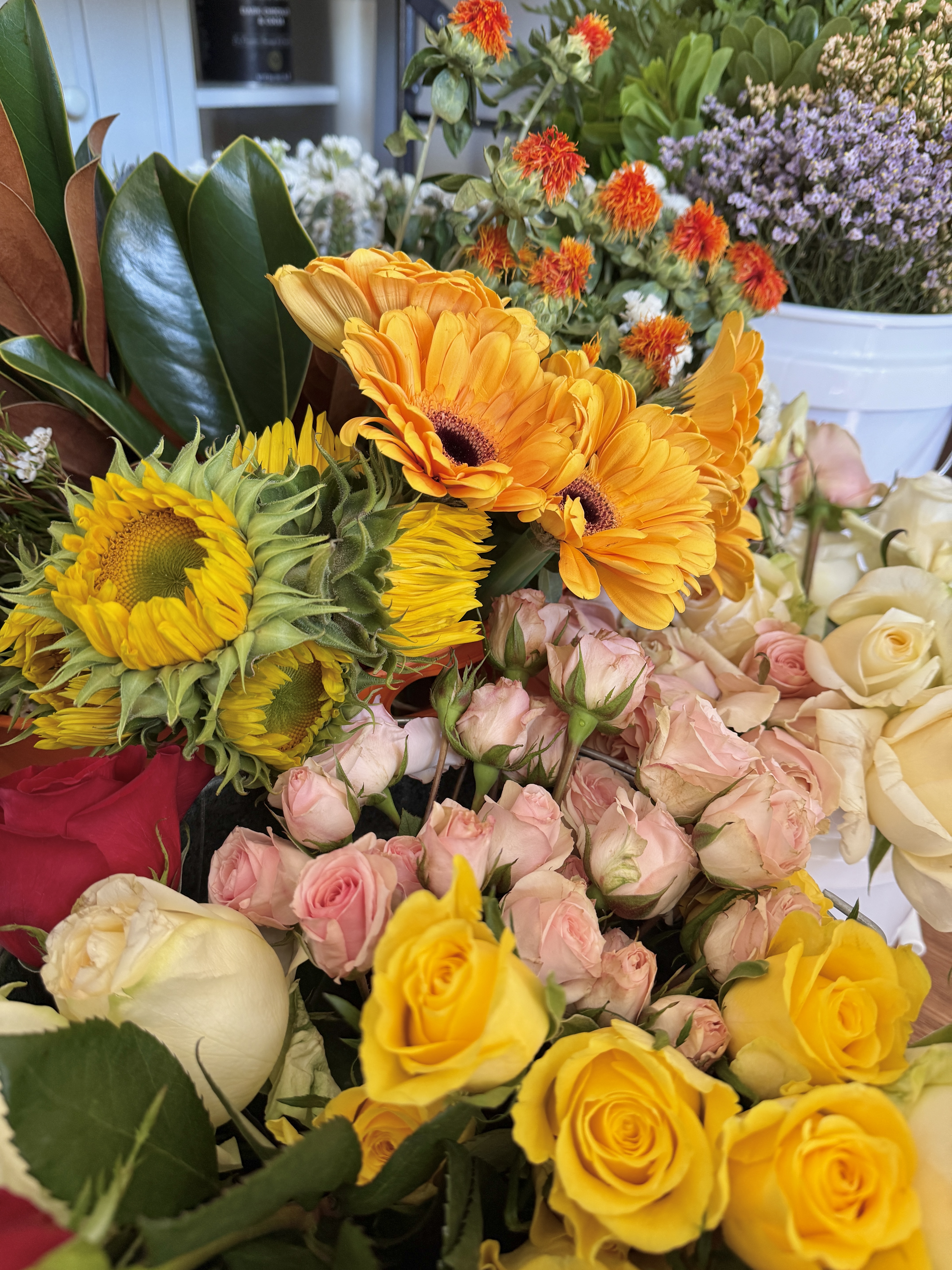 Pet-safe bouquet arrangement