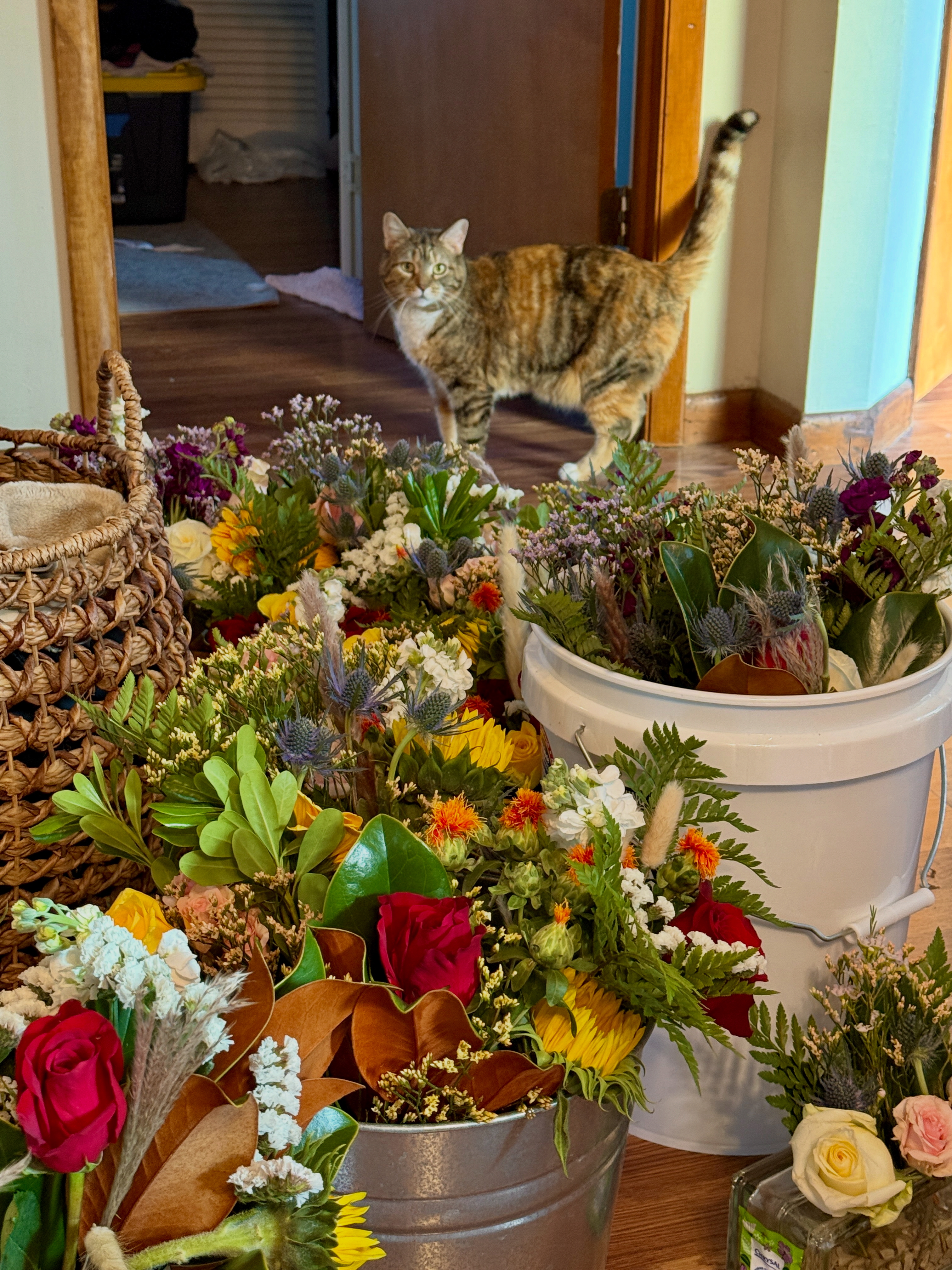 Pet-safe bouquet arrangement